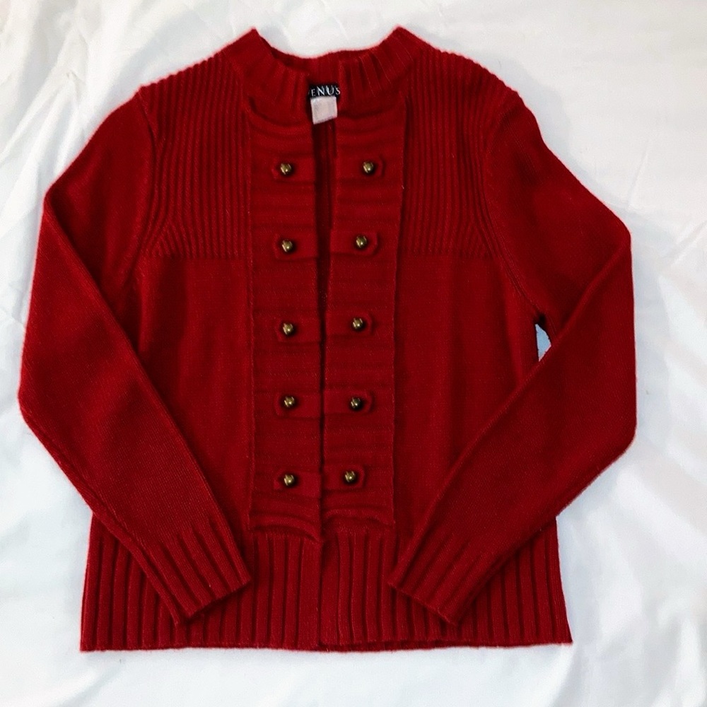 VENUS Women’s Military-Inspired Open Sweater